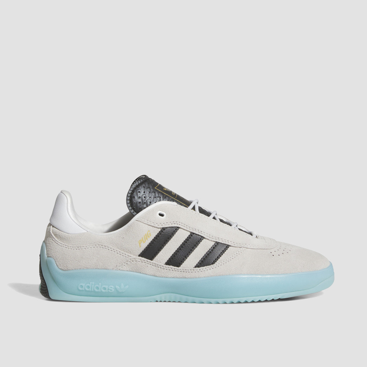 adidas Puig Shoes - Crystal White/Core Black/Light Aqua