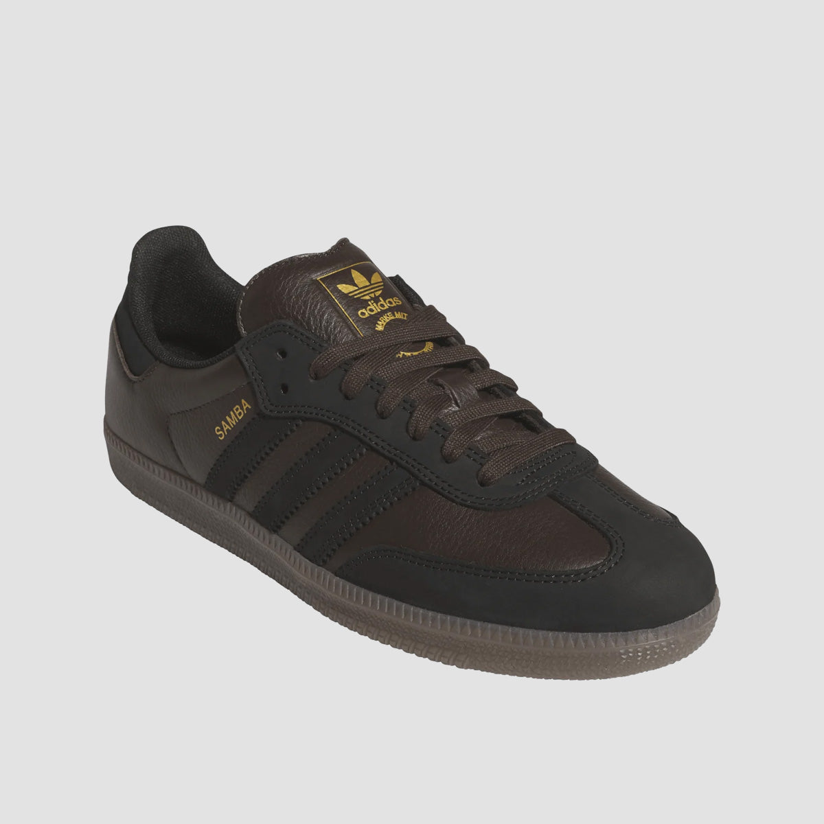 adidas Samba Adv Shoes - Dark Brown/Core Black/Gum5
