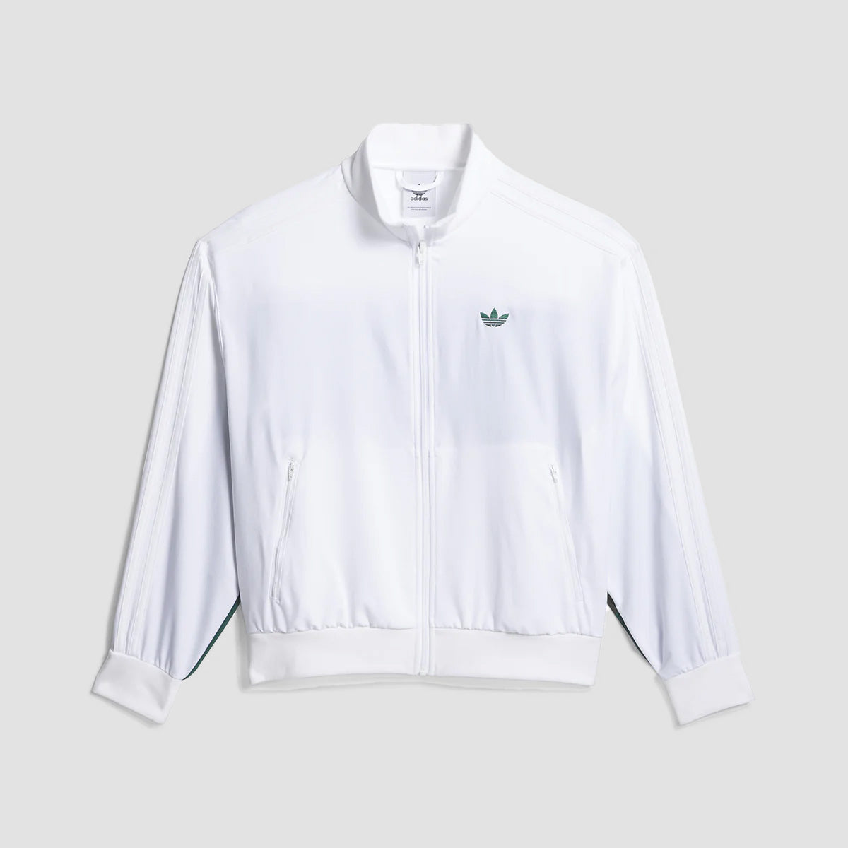 adidas Skate Jacket White/Collegiate Green - Womens