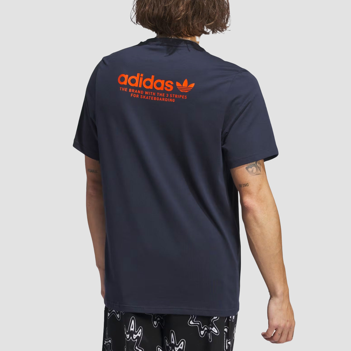 adidas Skateboarding 4.0 Logo T-Shirt Legend Ink/Collegiate Orange