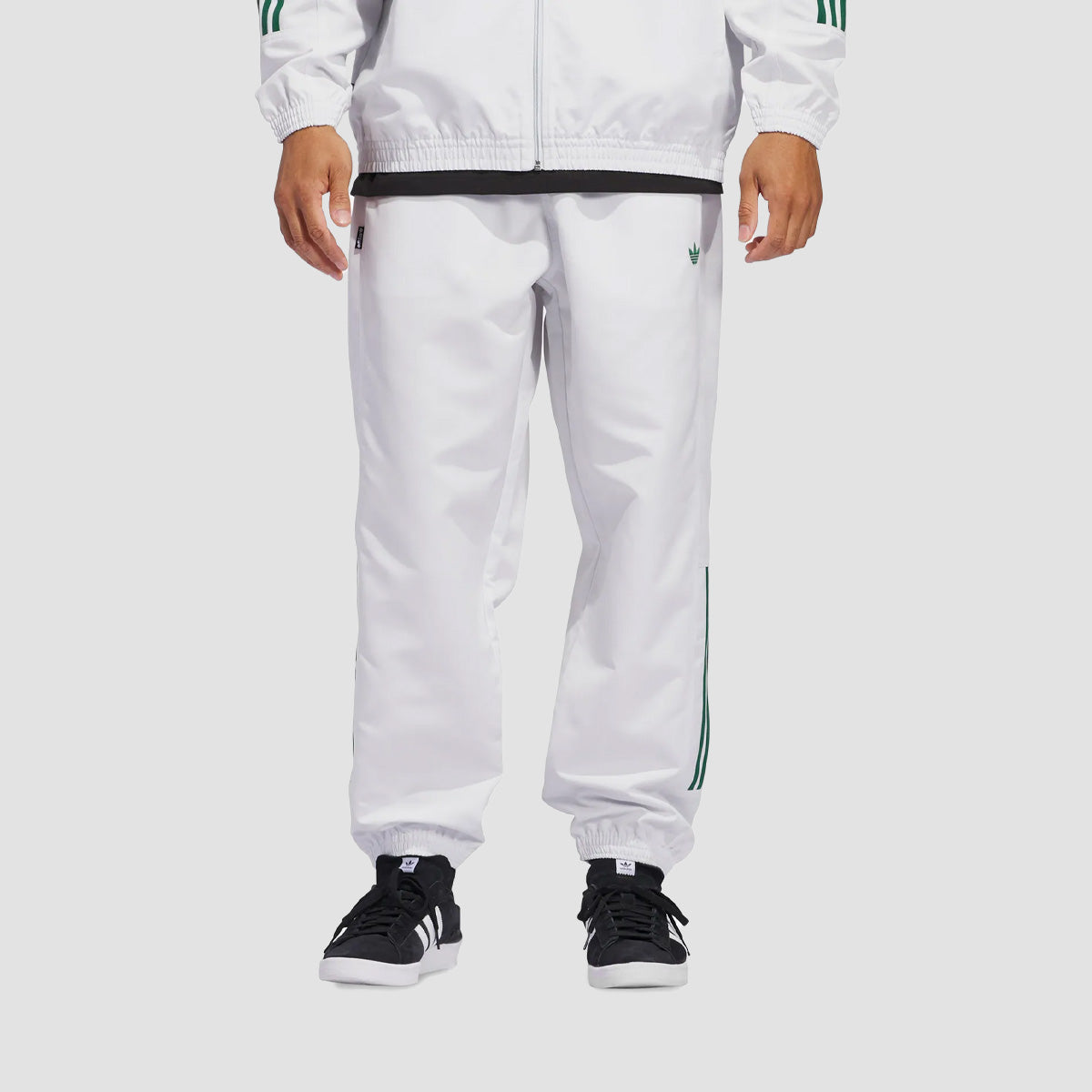 adidas Skateboarding Gatsele Track Pants (Gender Neutral) Crystal White/Dark Green