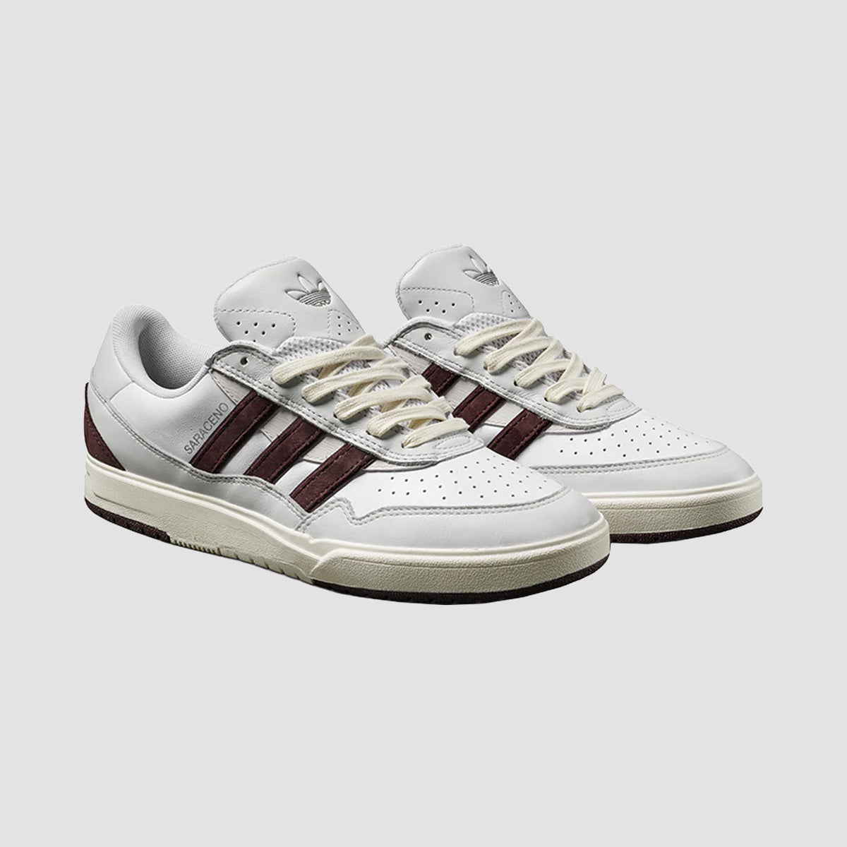 adidas Tyshawn II X Zach Shoes - Crystal White/Shadow Brown/Off White