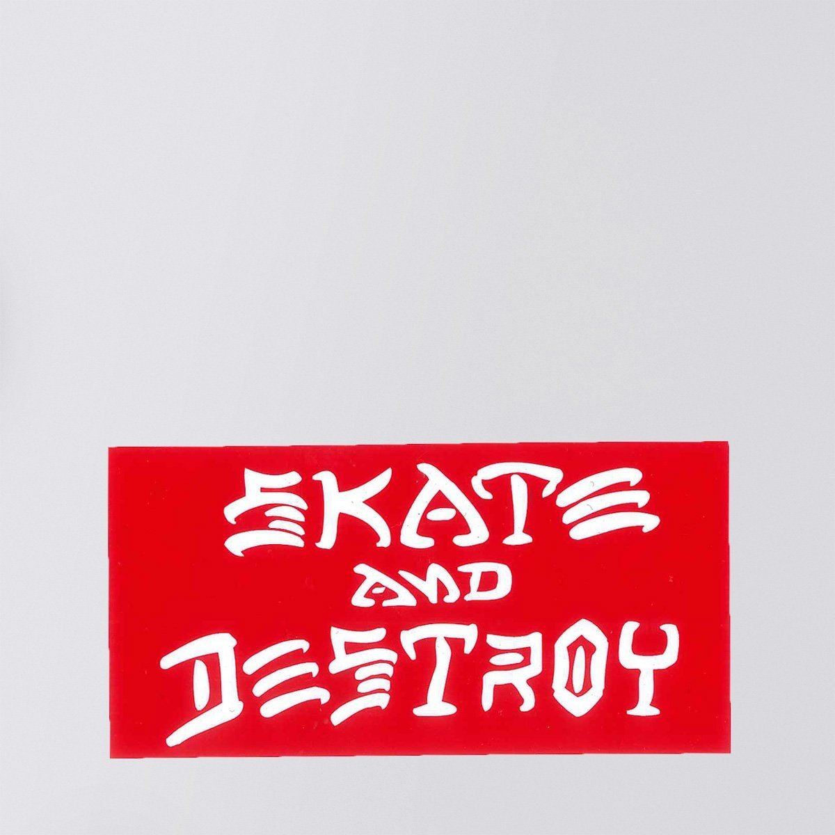 Thrasher Skate And Destroy Sticker Red/White Medium 100x50mm