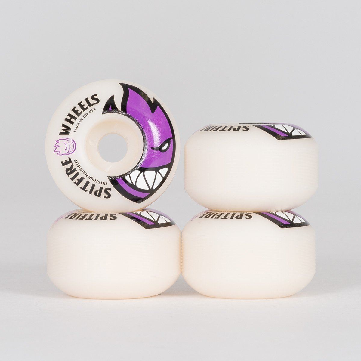 Spitfire Bighead Skateboard Wheels White/Purple 54mm