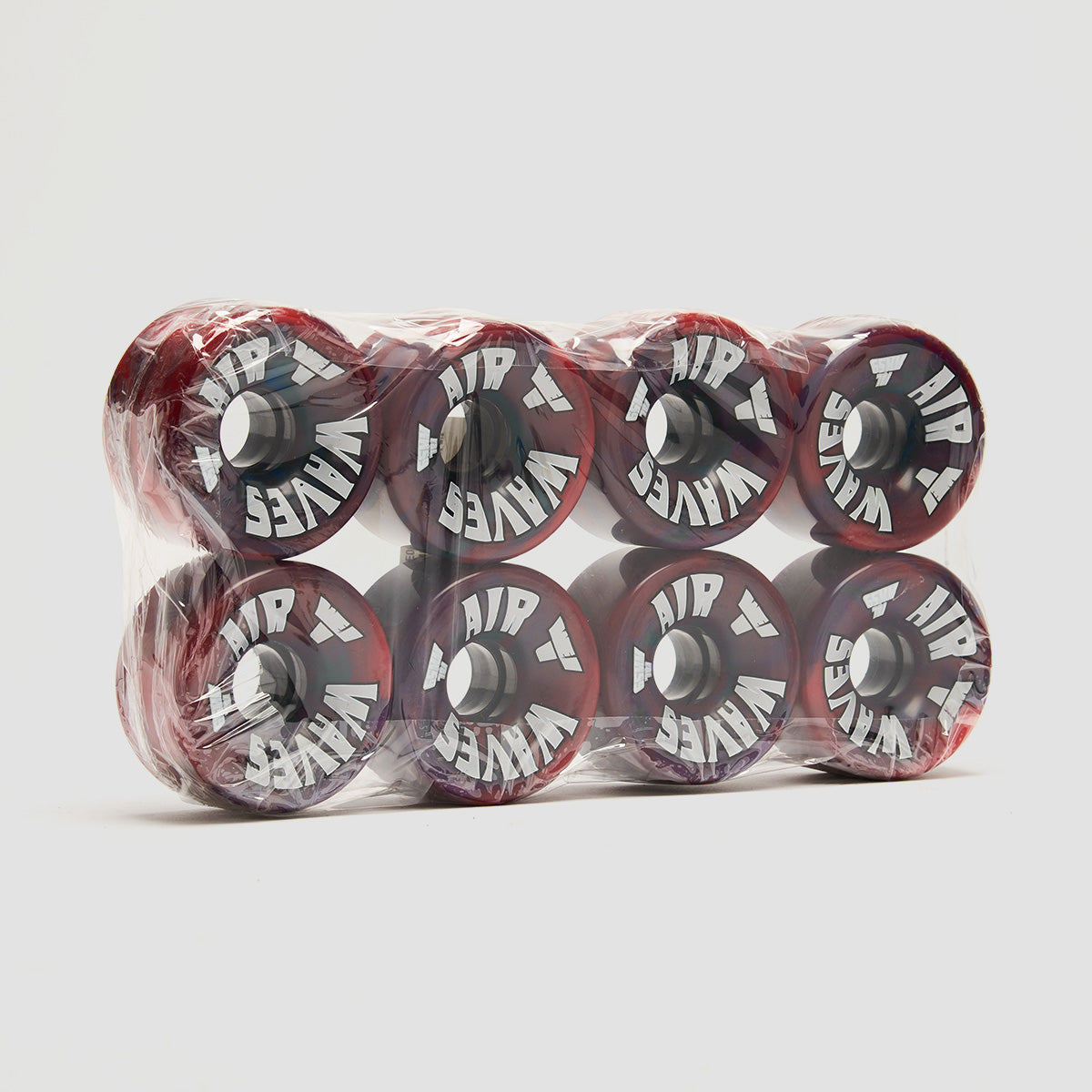 Air Waves USA 78a Quad Wheels x8 Red/Blue Swirl