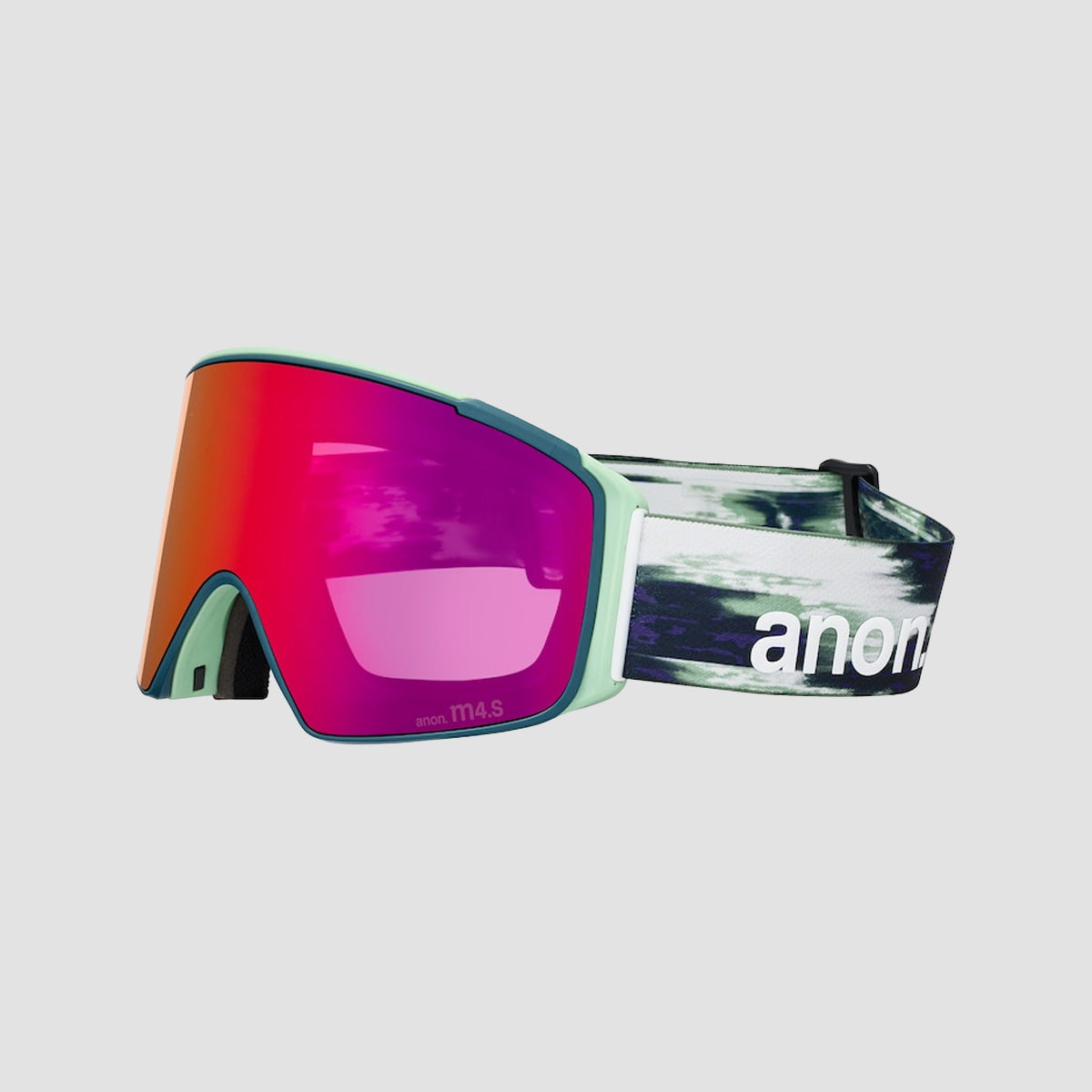 Anon M4S Cylindrical Snow Goggles Family Tree/Perceive Sunny Red + Bonus Lens Perceive Cloudy Burst + MFI Face Mask