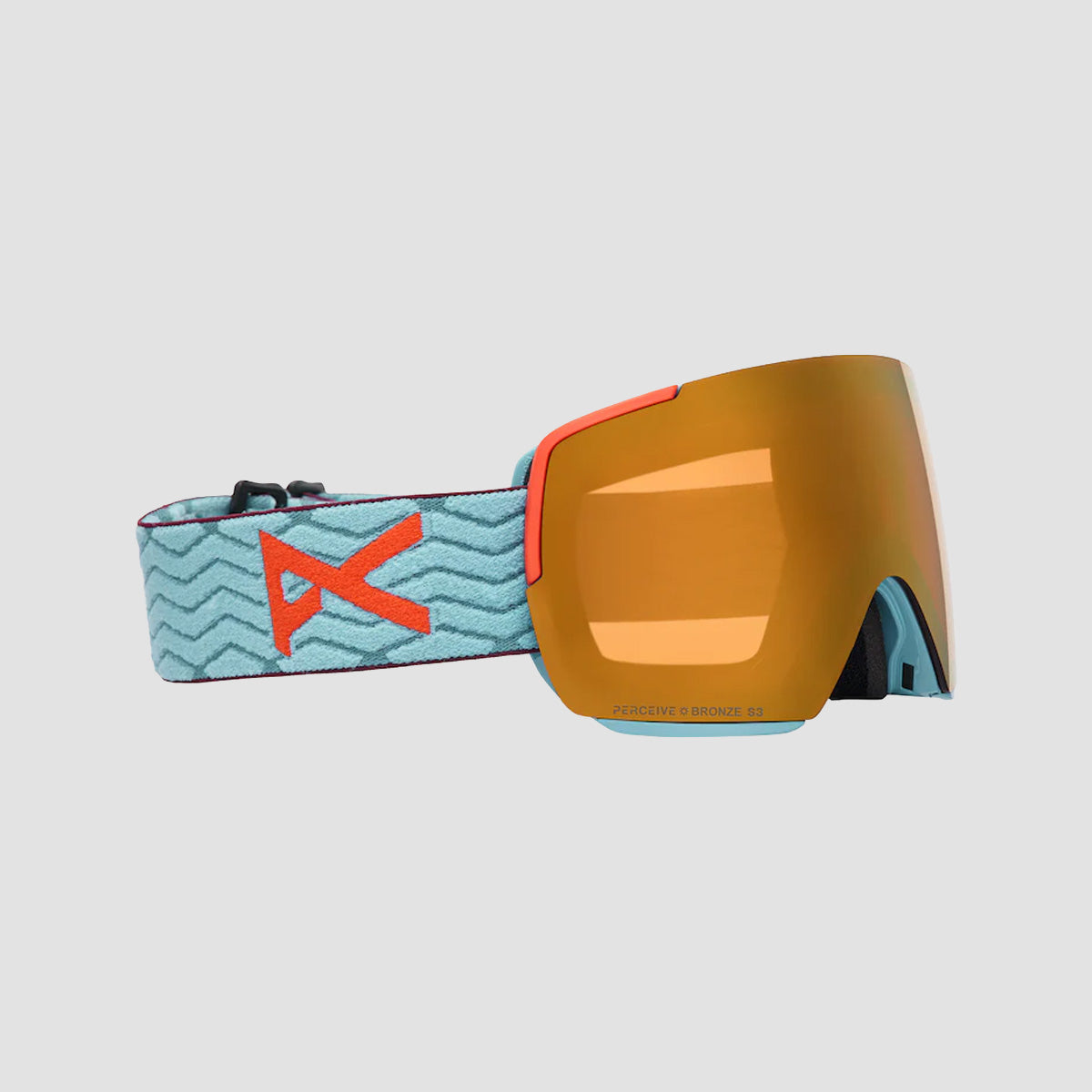 Anon M5S Snow Goggles Retro Blue/Perceive Sunny Bronze + Bonus Lens Perceive Cloudy Burst + MFI Face Mask