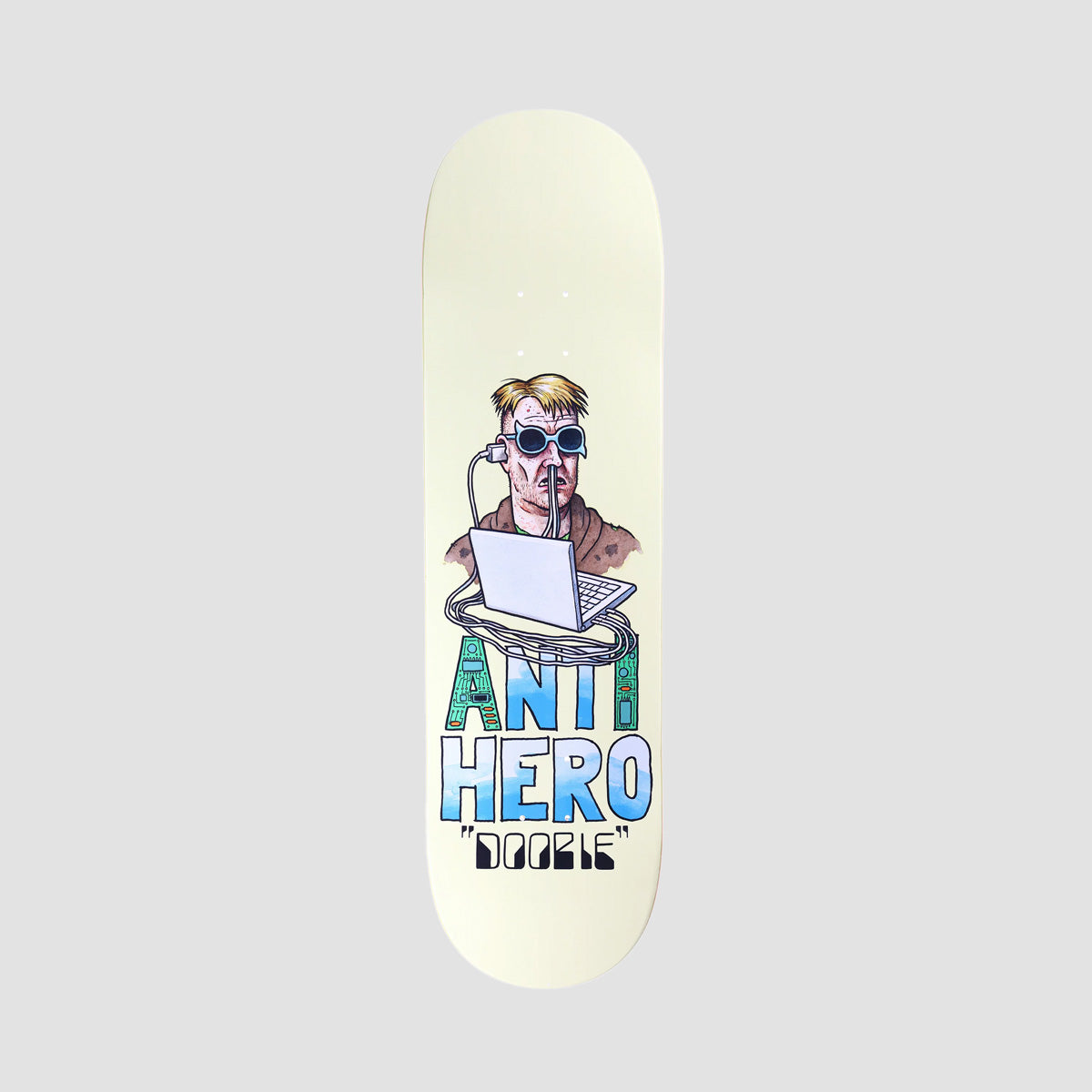 Antihero Anti-Intelligence Doobie Skateboard Deck - 8.75"