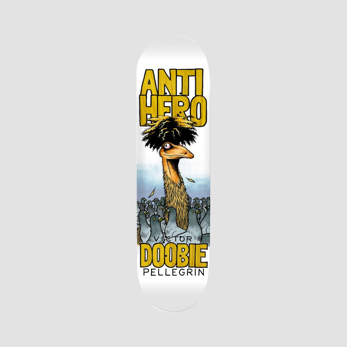 Antihero Victor Doobie Pellegrin Debut Skateboard Deck Assorted Stains - 8.75"