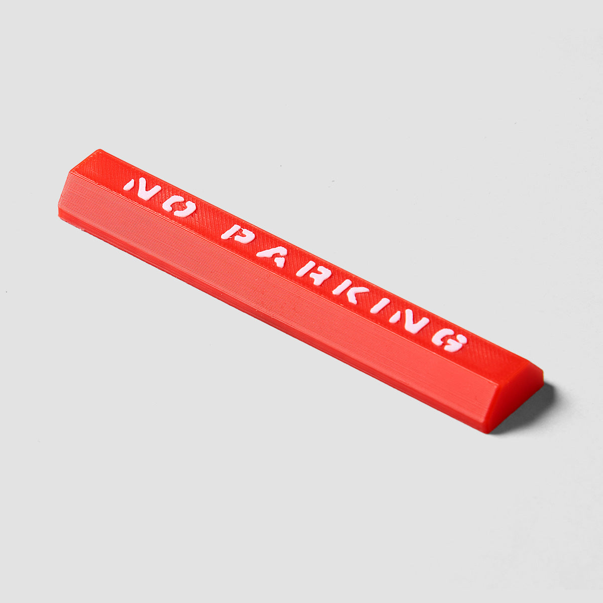 Artizan Fridge Magnet - No Parking Curb Red