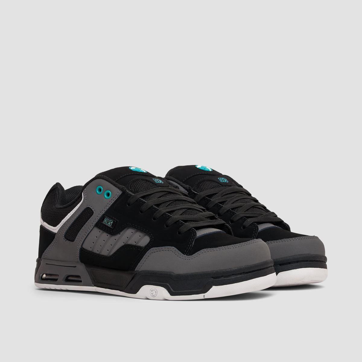 DVS Enduro Heir Shoes - Black/Charcoal/Turquoise Nubuck