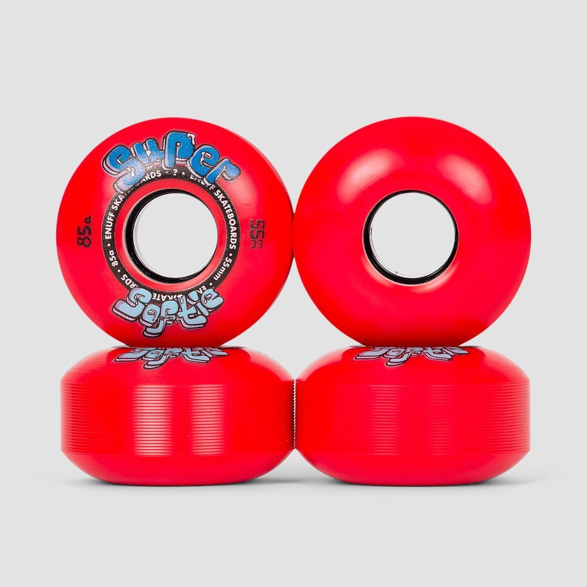 Enuff Super Softie Skateboard Wheels Red 55mm