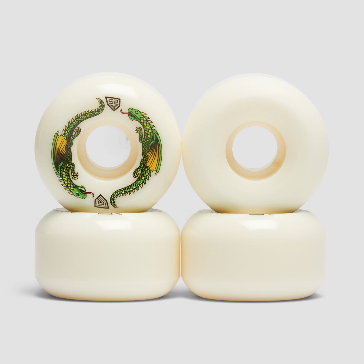Powell Peralta Dragon Formula 93A V5 Skateboard Wheels Off White 52x30mm