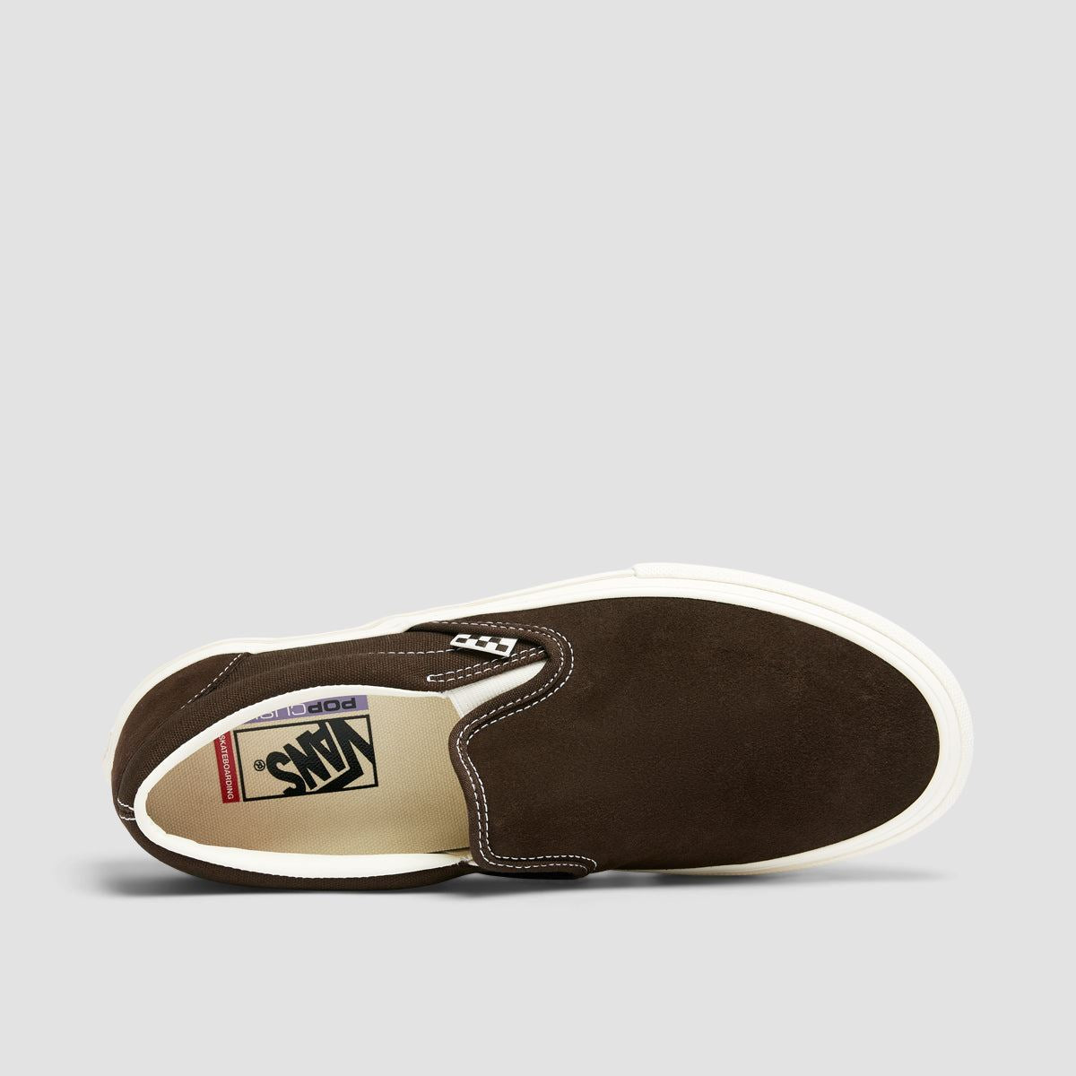 Vans Skate Slip-On Shoes - Chocolate Brown