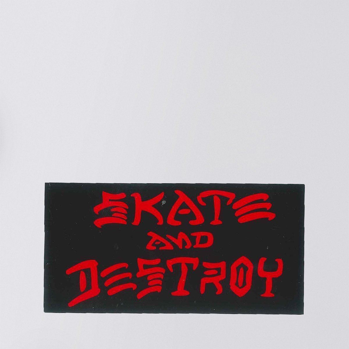 Thrasher Skate And Destroy Sticker Medium Black/Red 100x50mm