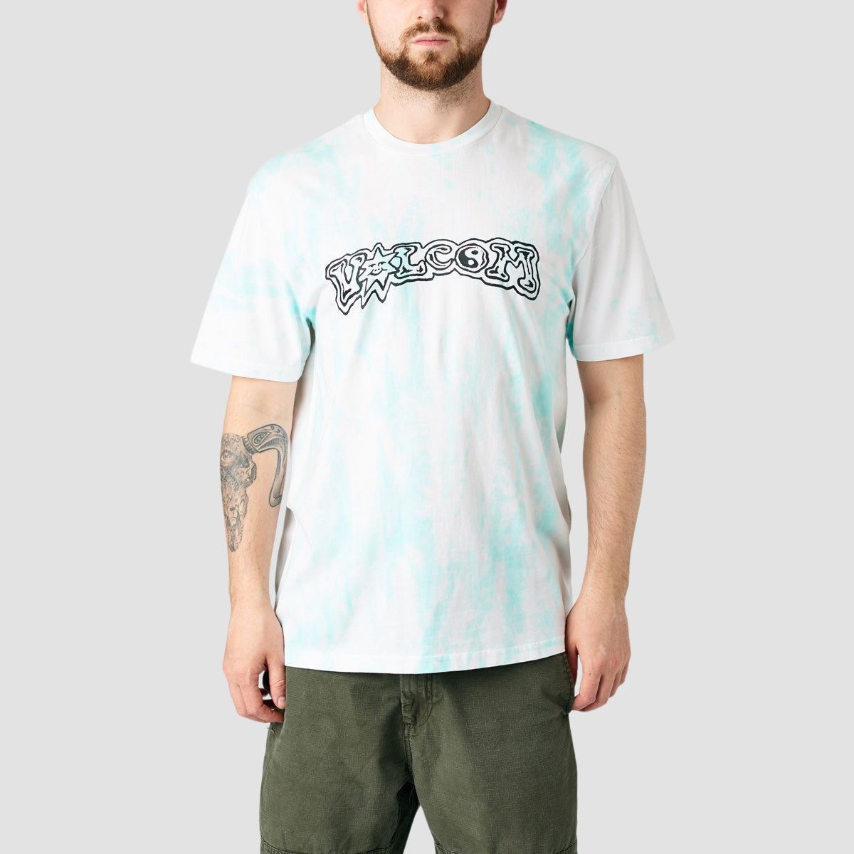 Volcom Trippin Dye T-Shirt Bottle Green