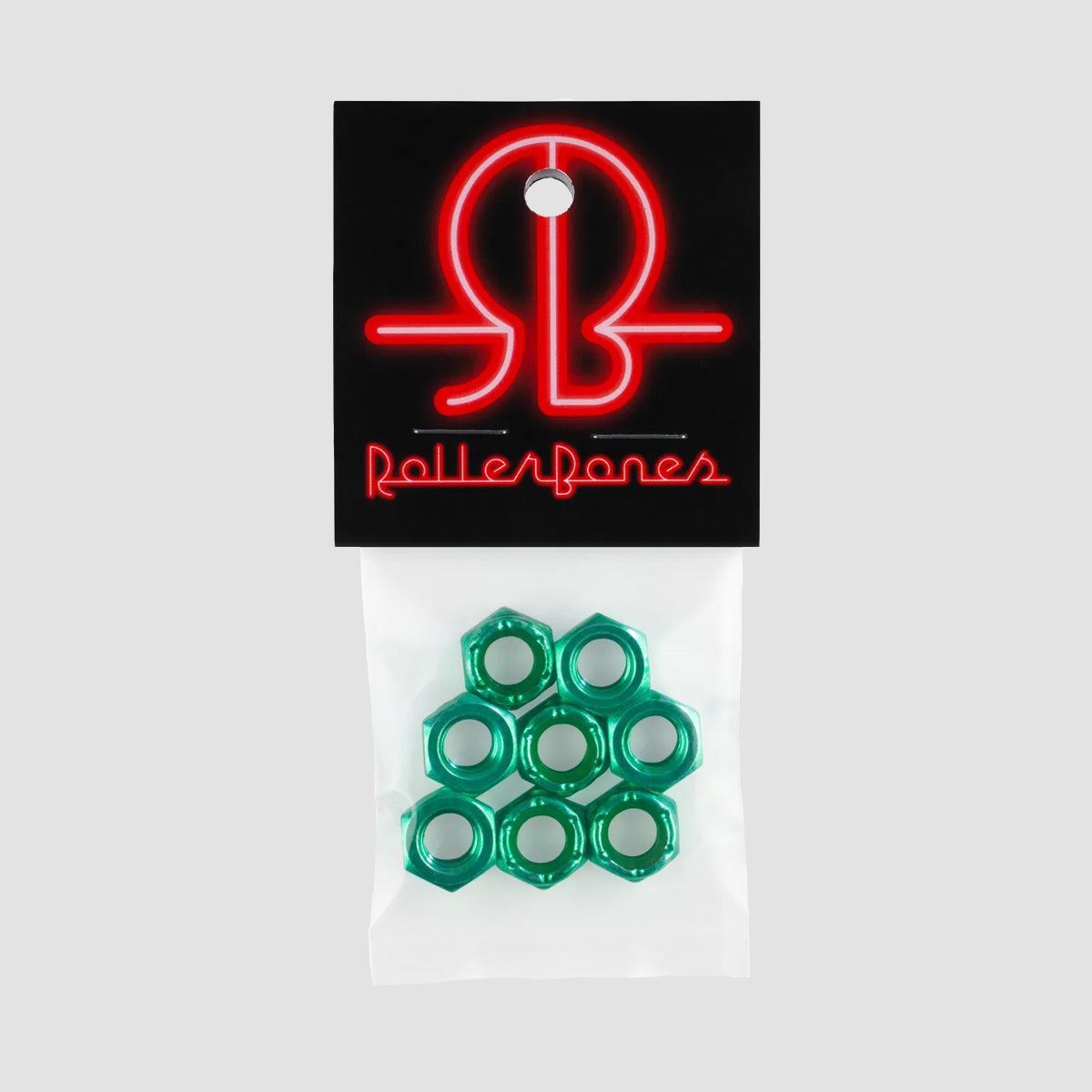Rollerbones Axle Nuts x8 Green
