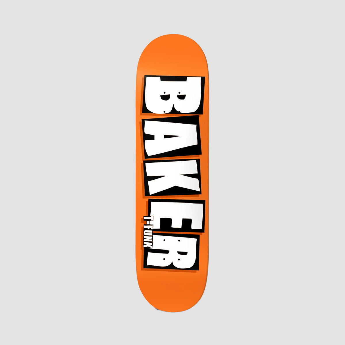 Baker Brand Name T-Funk  B Squared Skateboard Deck Neon Orange - 8.25"