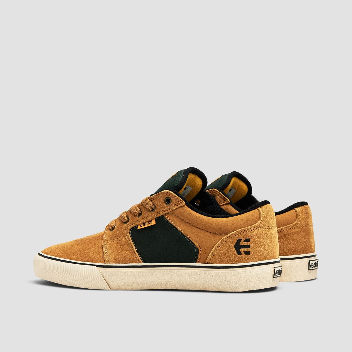 Etnies Barge LS Shoes - Tan/Green