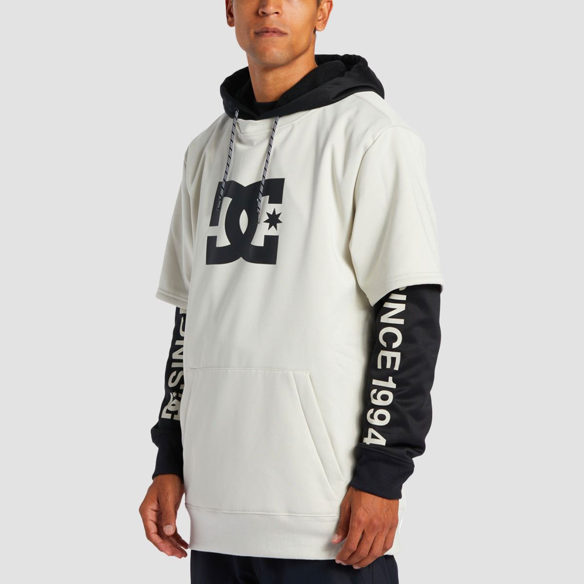 DC Dryden Snow Pullover Hoodie Silver Birch