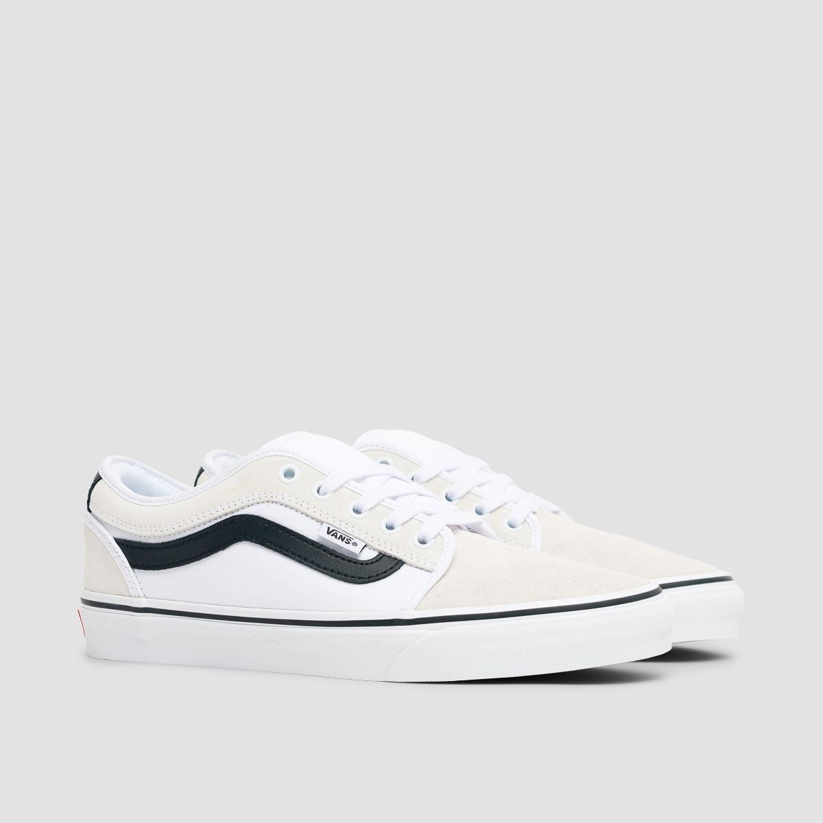 Vans Chukka Low Sidestripe Shoes - White/Black/Gum