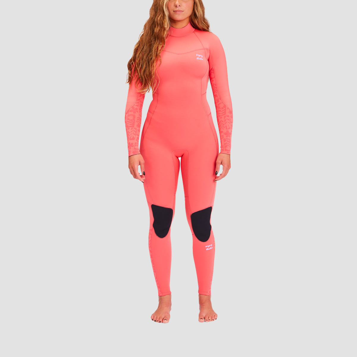 Billabong 4/3mm Synergy Back Zip Wetsuit Vintage Coral - Womens