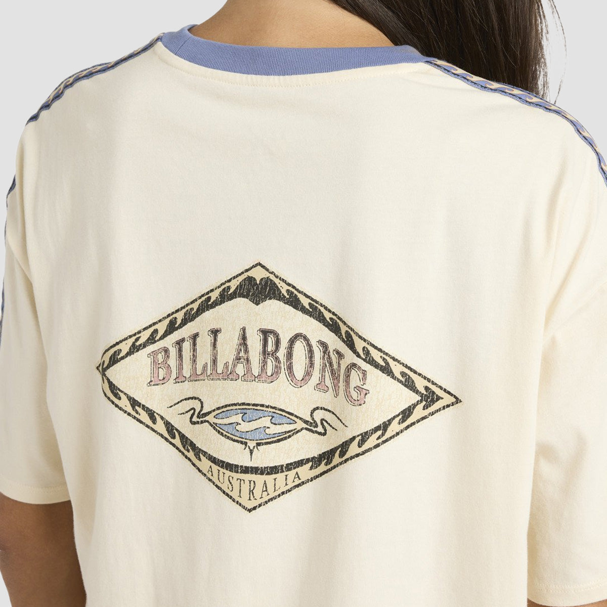 Billabong Barrels Oversized T-Shirt White Cap - Womens