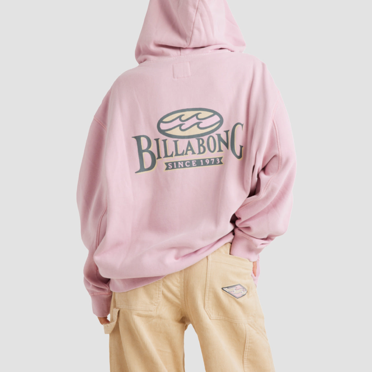 Billabong Beach Tour Pullover Hoodie Chalk Pink - Womens