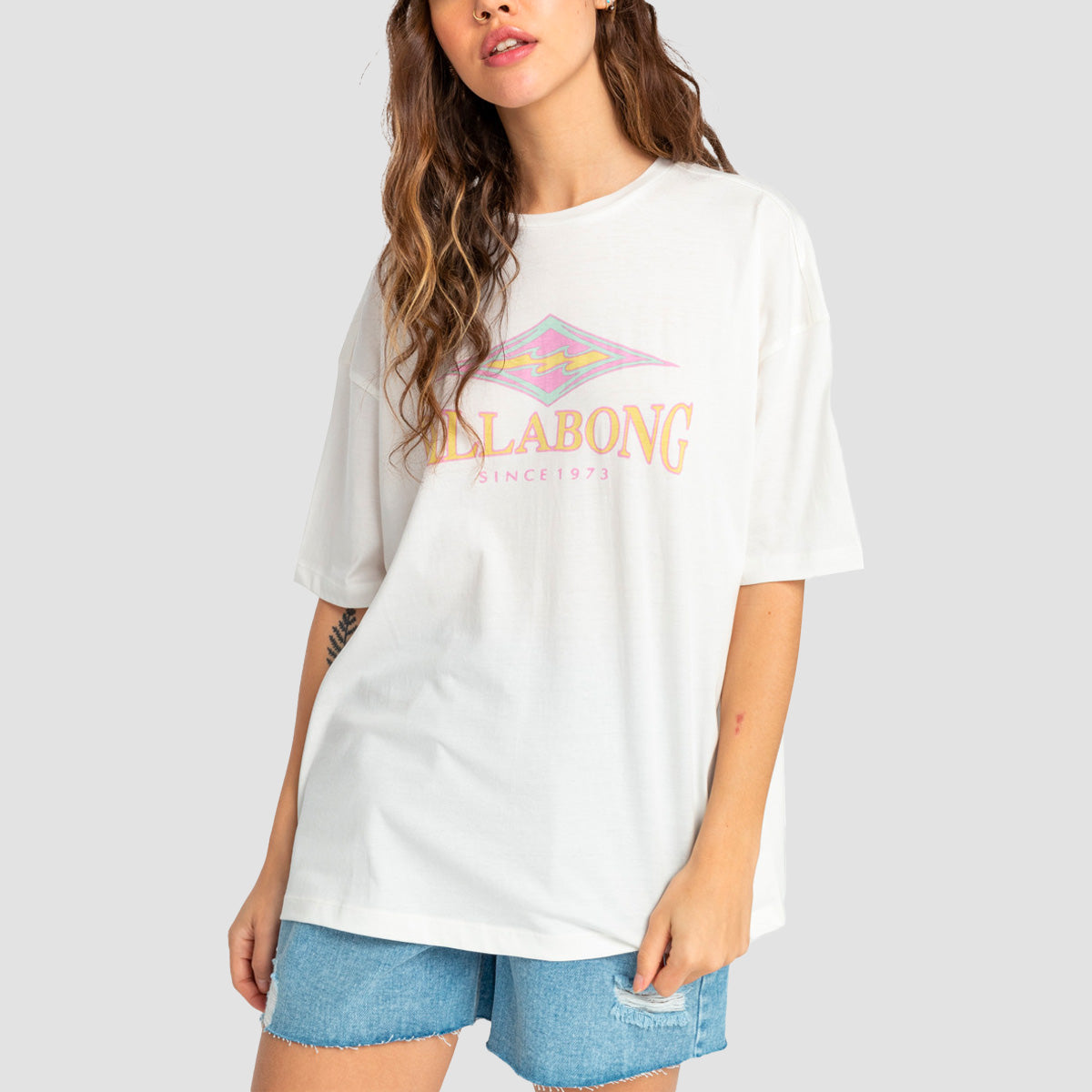 Billabong Diamond Wave T-Shirt Salt Crystal