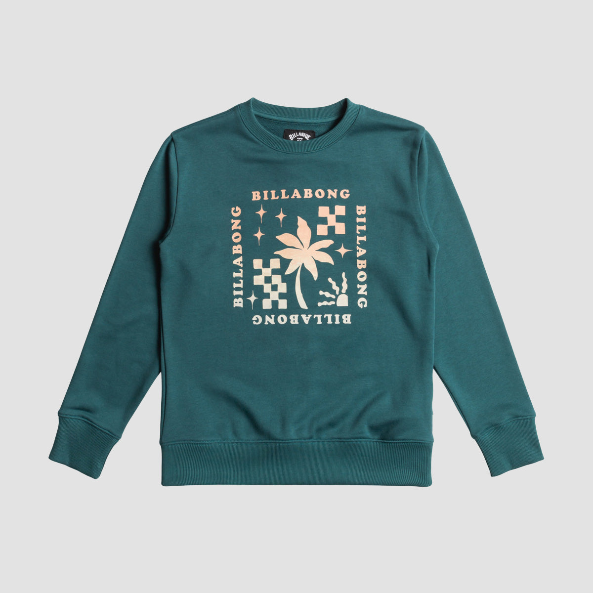 Billabong Foundation Crew Sweatshirt Real Teal - Kids