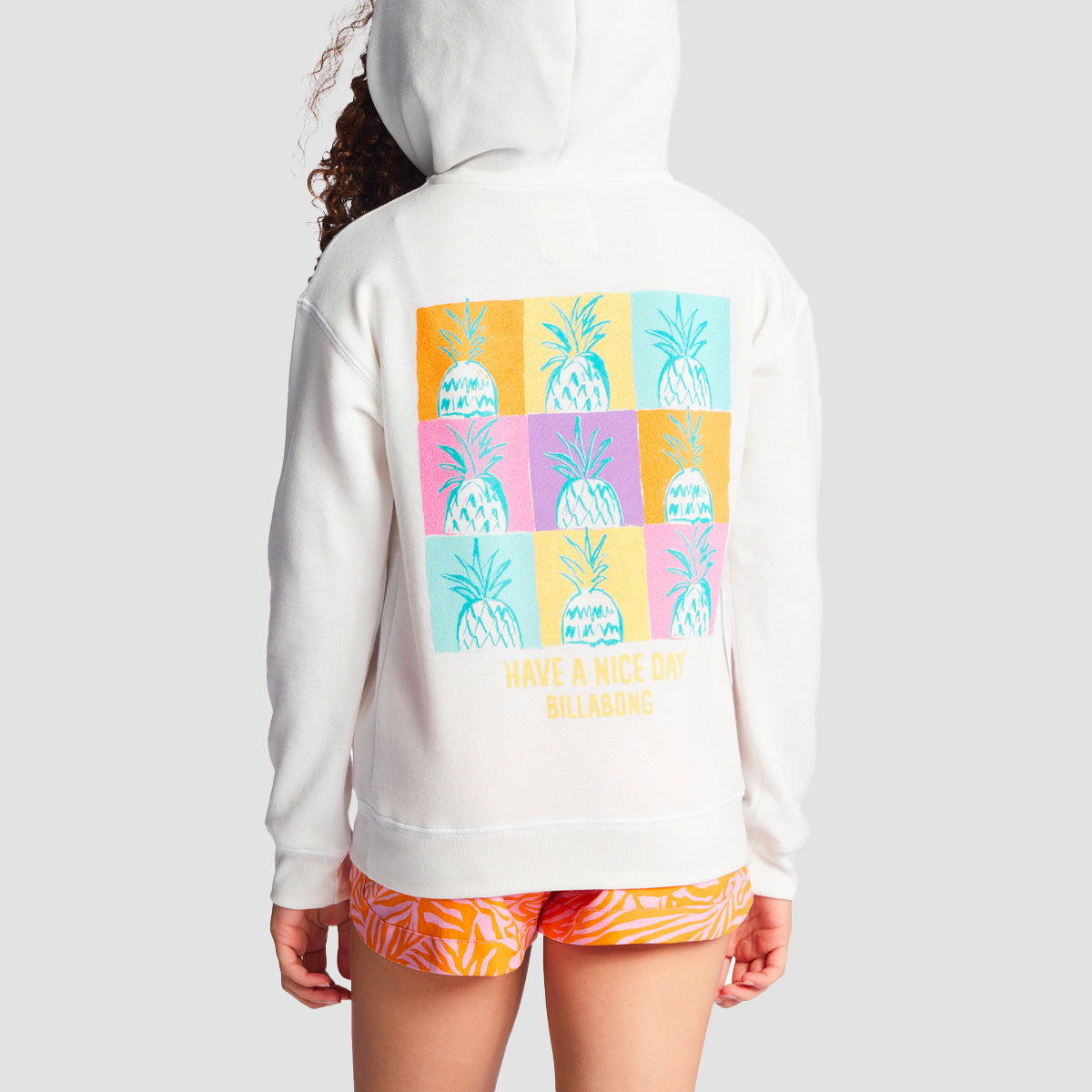 Billabong Hello Sunshine Pullover Hoodie Salt Crystal - Girls