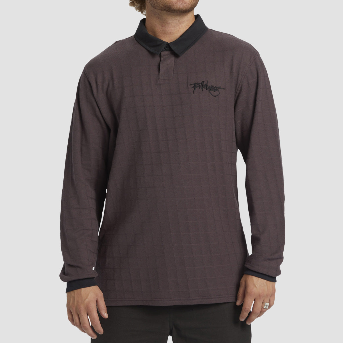 Billabong Neutron Longsleeve Polo Shirt Plum