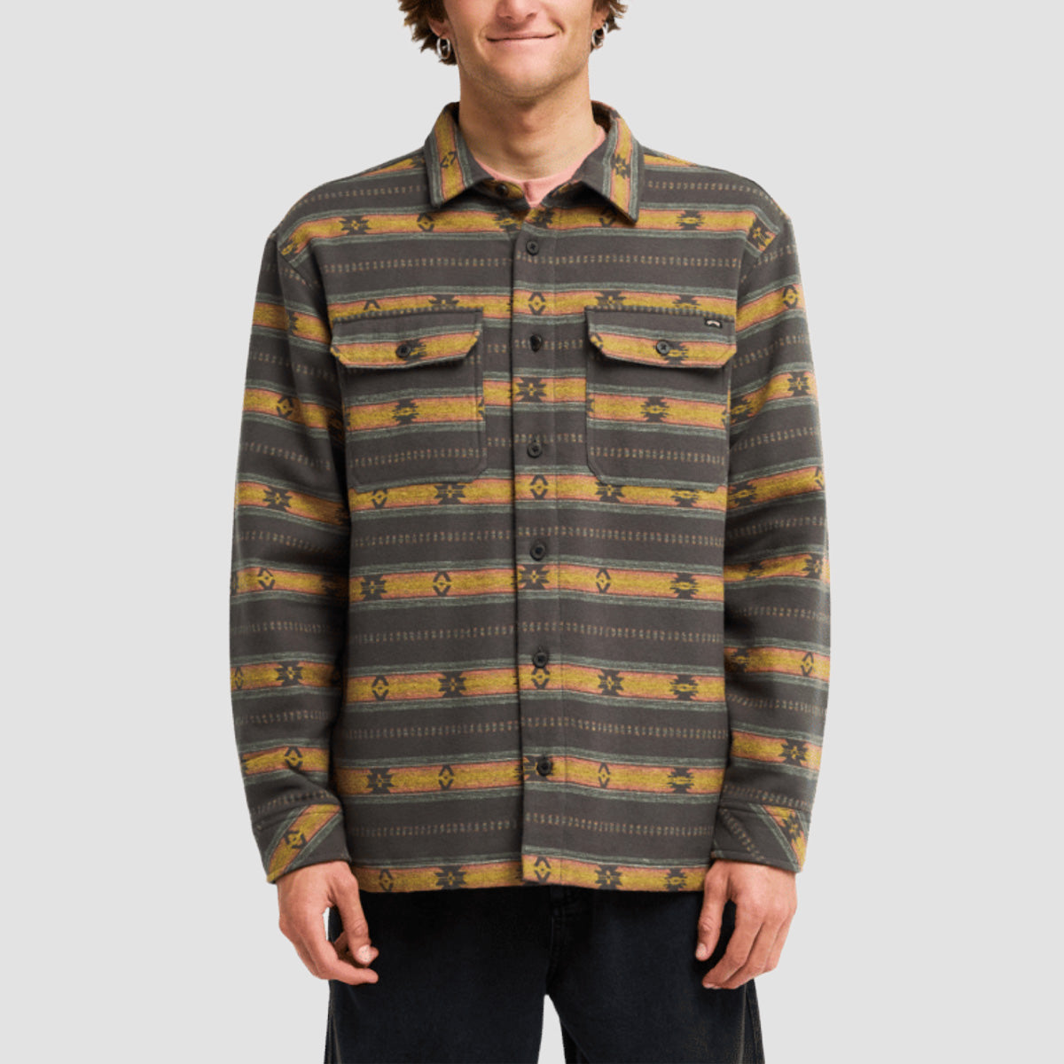 Billabong Offshore Lined Overshirt Longsleeve Shirt Raven
