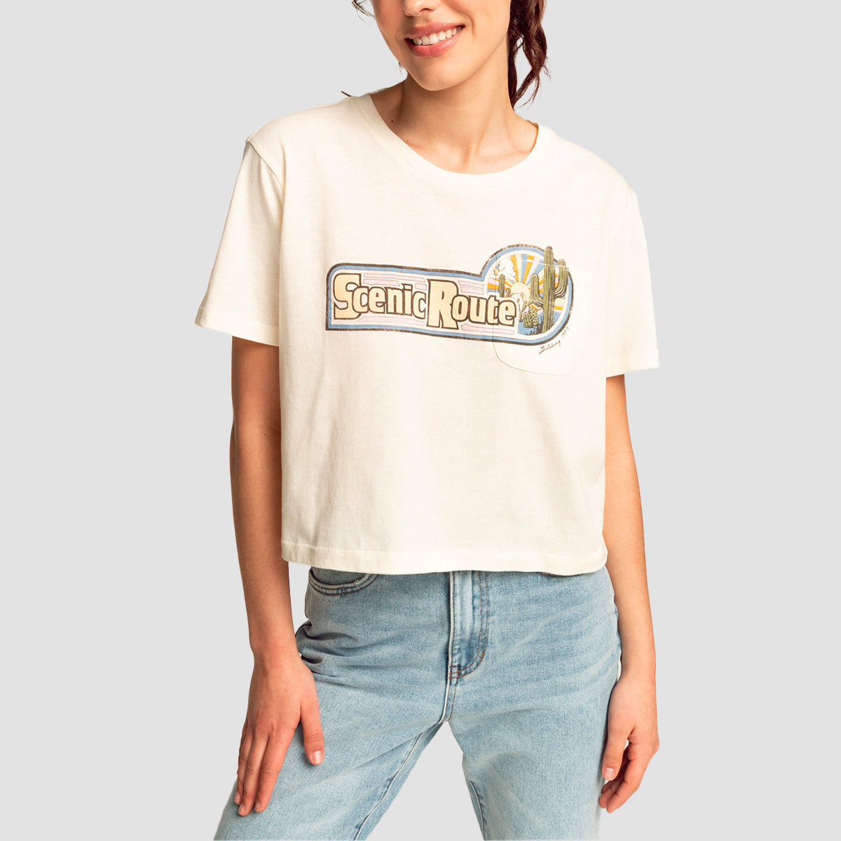 Billabong Scenic Route T-Shirt Salt Crystal - Womens