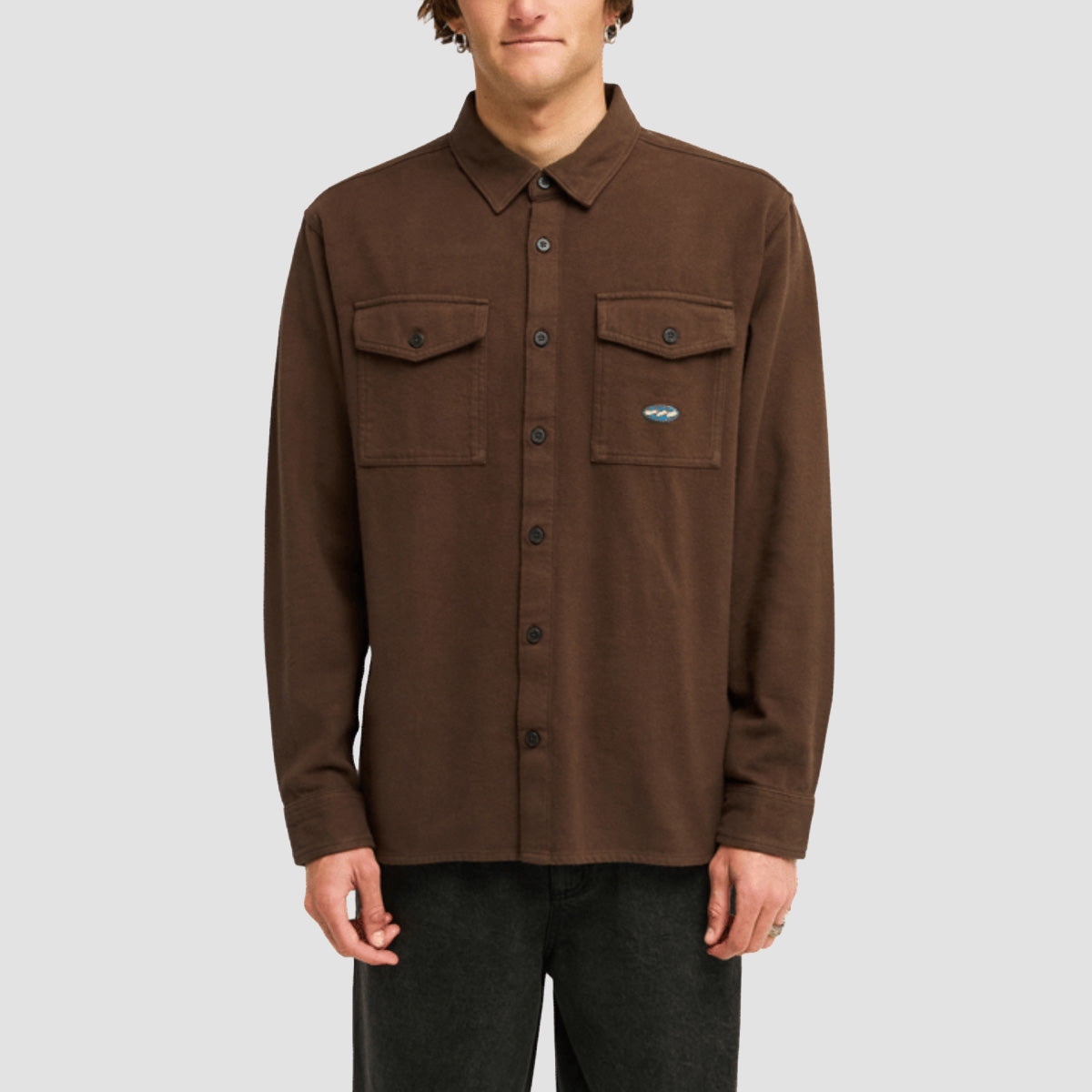 Billabong Since 73 Del Mar Flannel Longsleeve Shirt Dark Cedar
