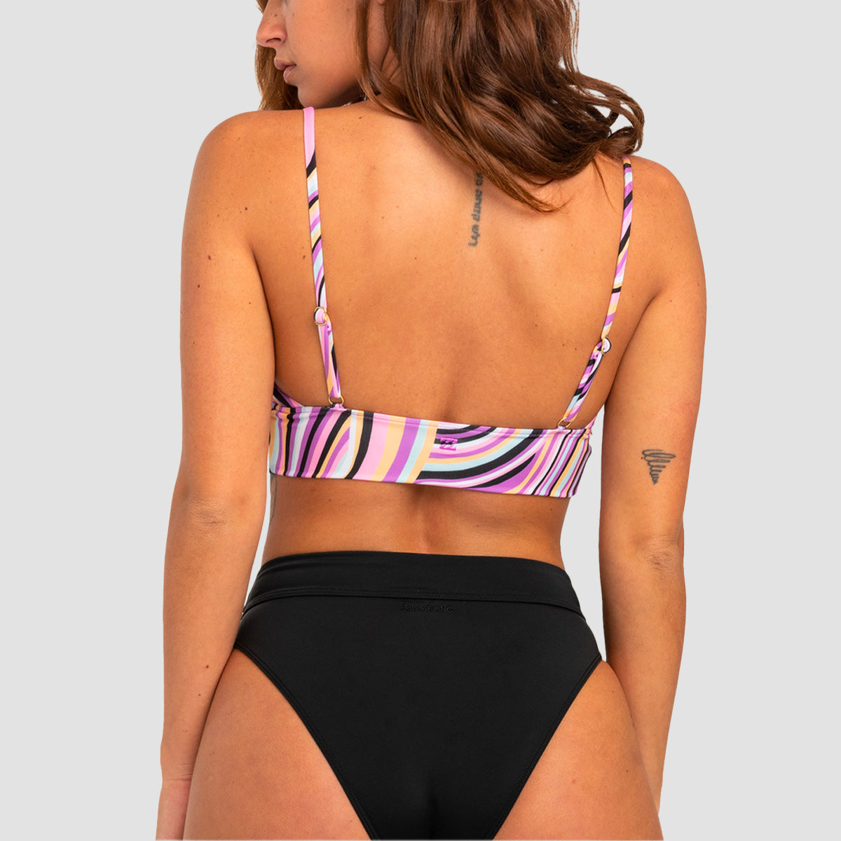 Cami striped high waisted hot sale bikini