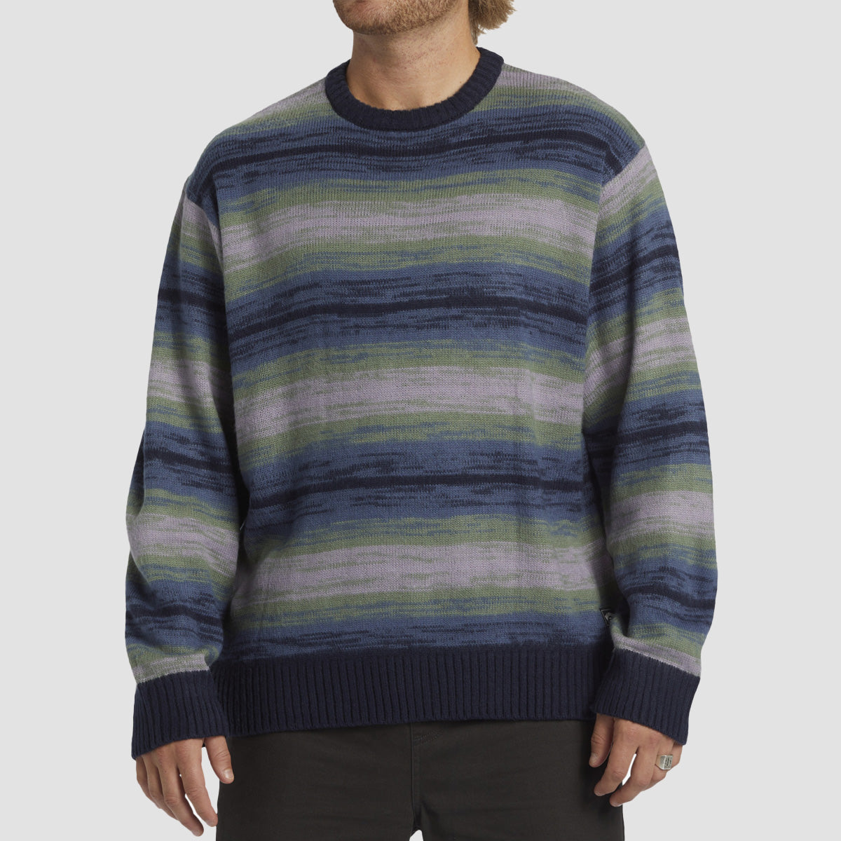 Billabong Stripe Sweatshirt Navy