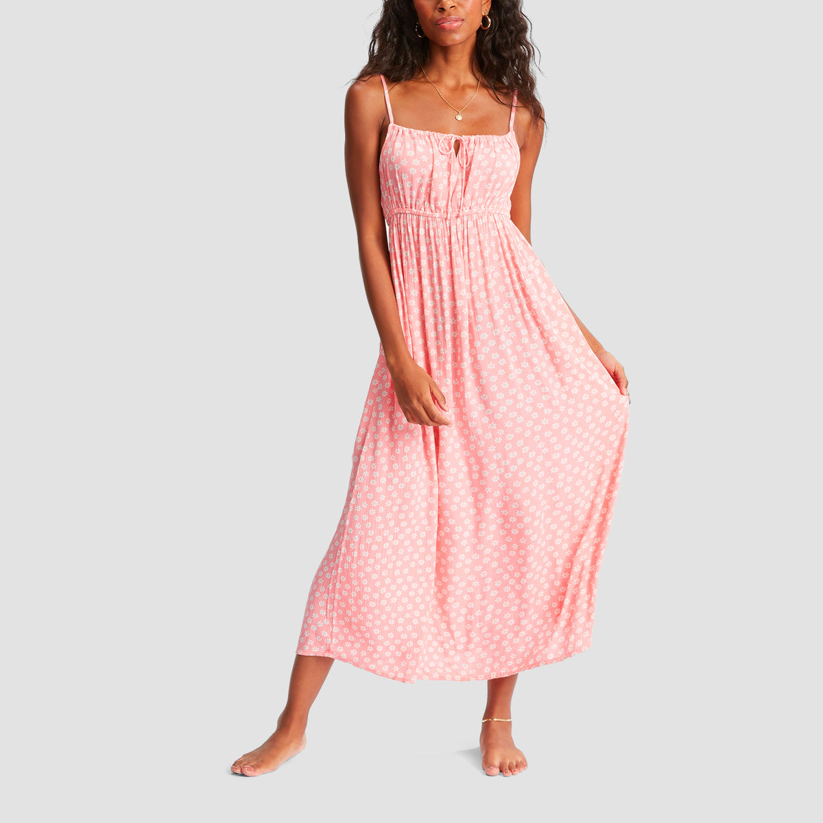 Billabong Summer Daydream Midi Dress Sorbet - Womens