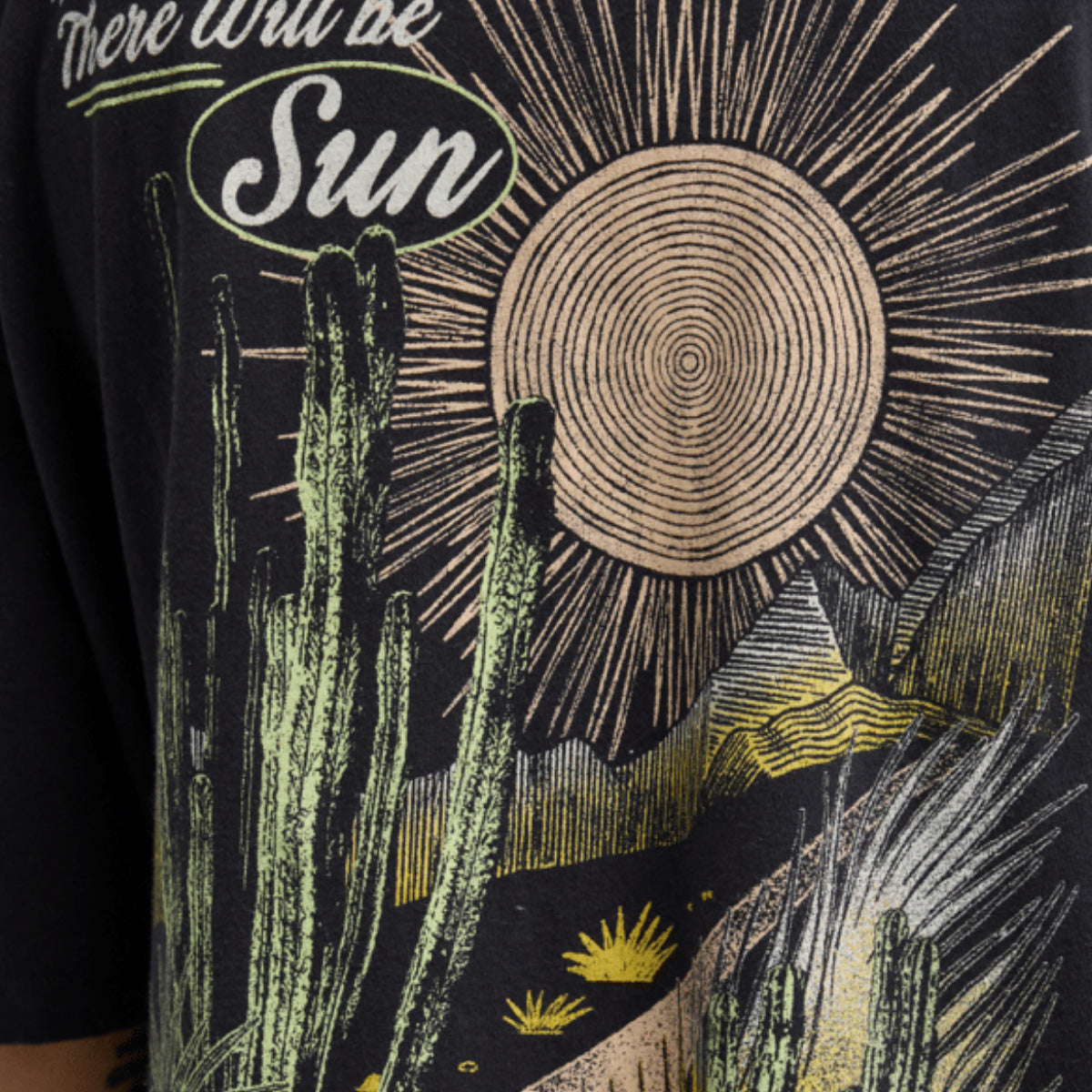 Billabong Sun Chasing Loose Fit T-Shirt Off Black - Womens