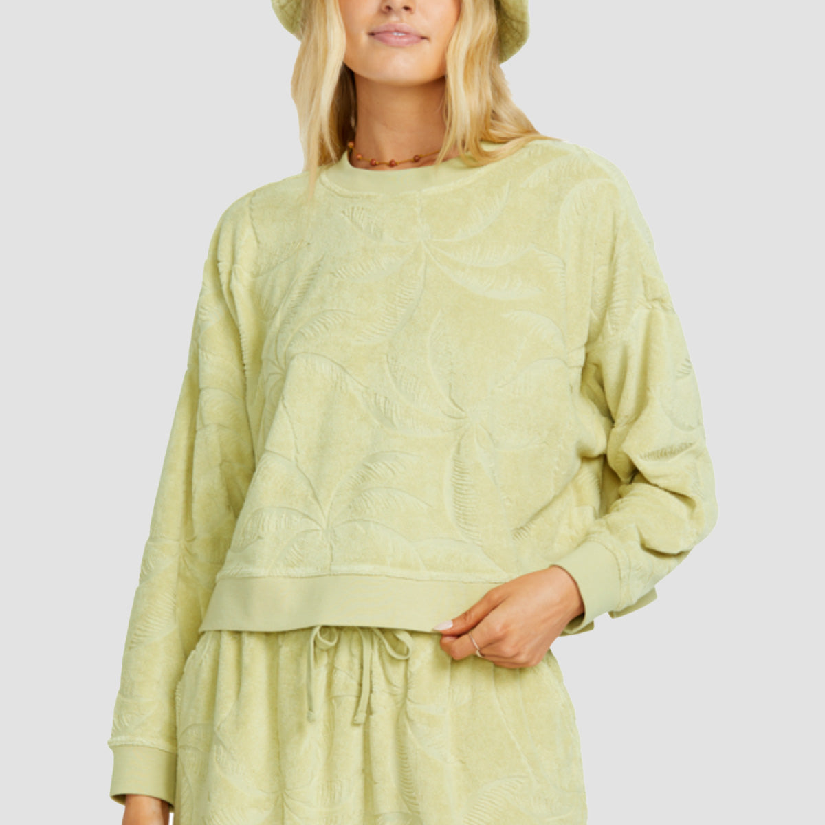 Billabong Sun Tempo Crew Sweatshirt Wasabi - Womens