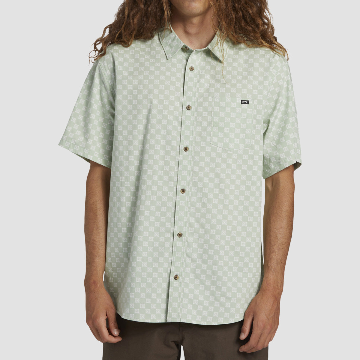 Billabong Sundays Mini Short Sleeve Shirt Seafoam