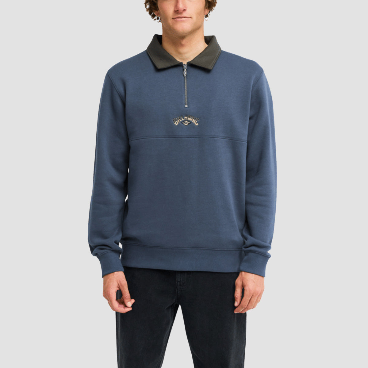 Billabong Winton Half Zip Sweatshirt Ombre Blue