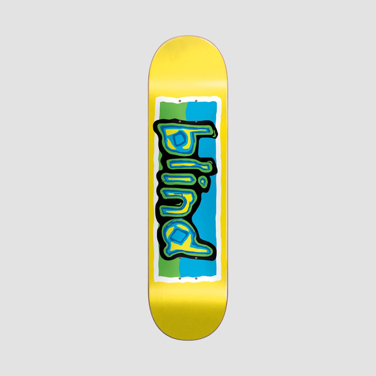 Blind Colored Logo Rhm Skateboard Deck Yellow - 8"