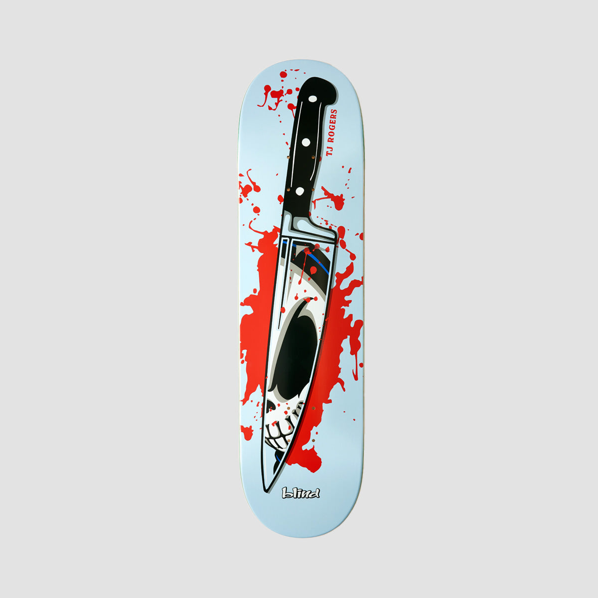 Blind Reaper Knife R7 Skateboard Deck Tj Rogers/Grey - 8.375"
