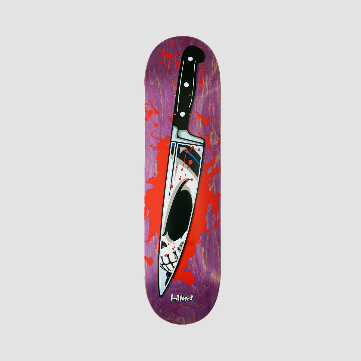 Blind Reaper Knife R7 Skateboard Deck Tj Rogers/Purple - 8.25"