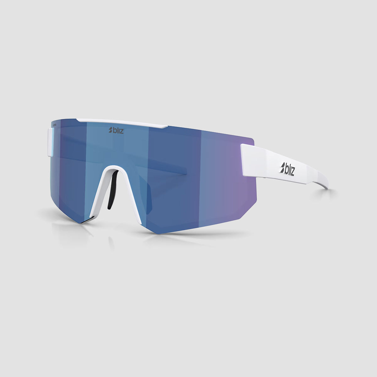 Bliz P005 Sunglasses Matte White/Smoke/Blue Multicolour