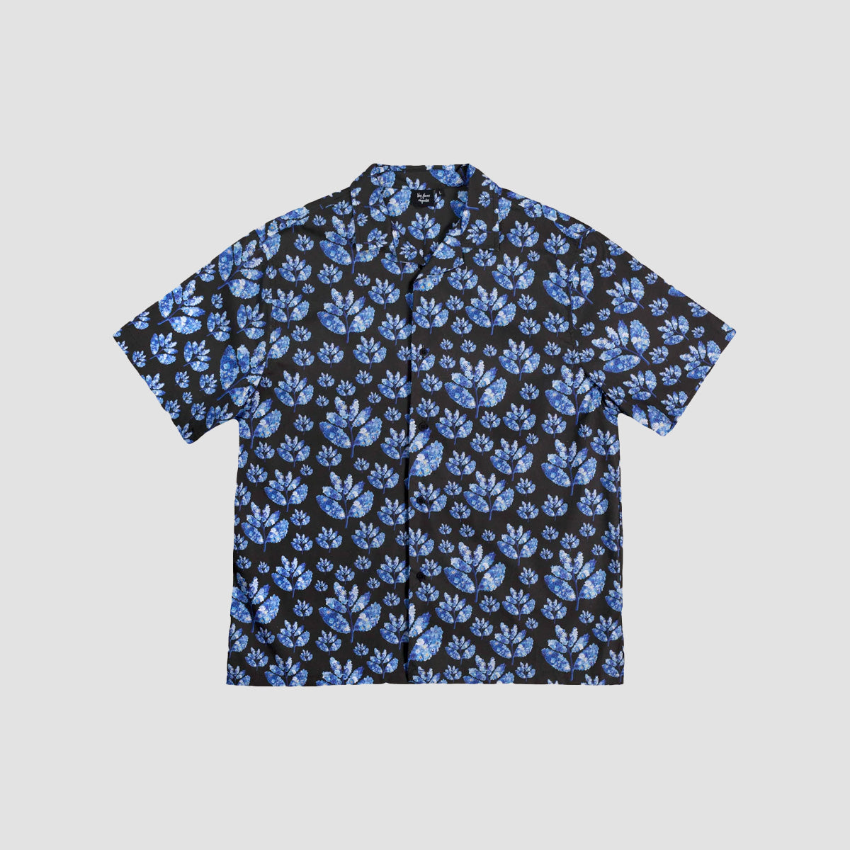Blue Flowers X Magenta Short Sleeve Shirt Multi