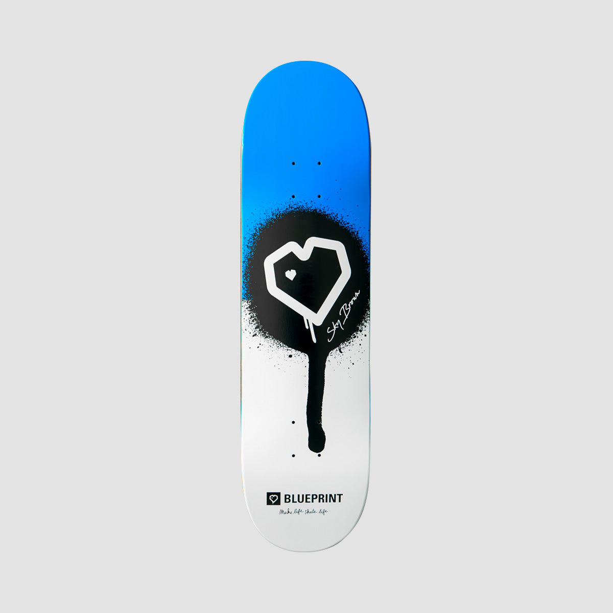 Blueprint X Sky Brown X MLSL Collab Guest Skateboard Deck Blue/White - 8.25''