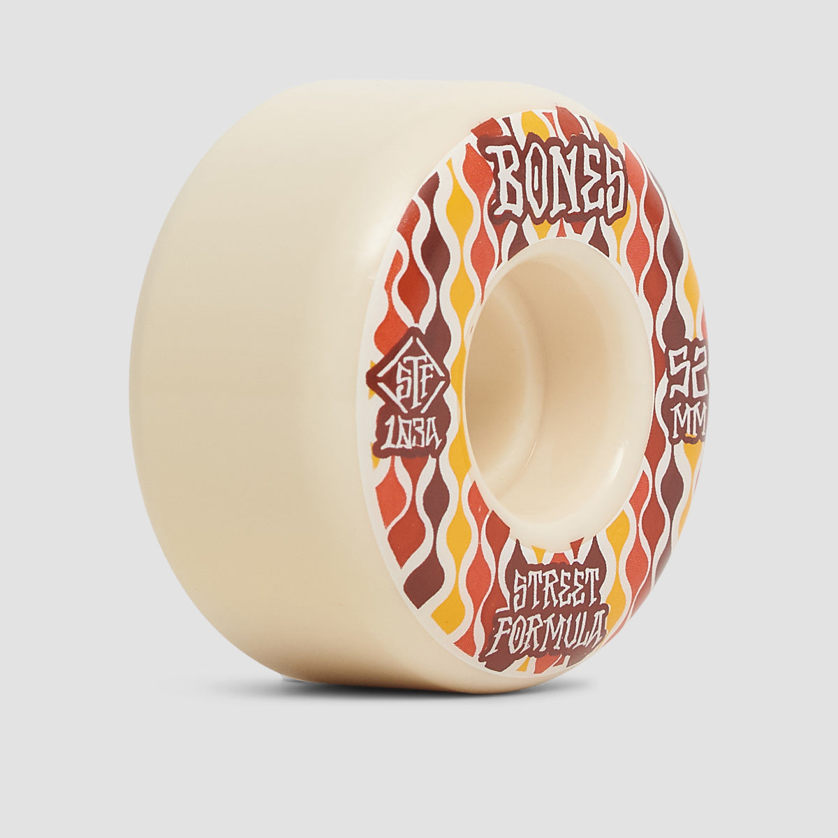 Bones Retros V2 Locks 103A STF Skateboard Wheels White 52mm