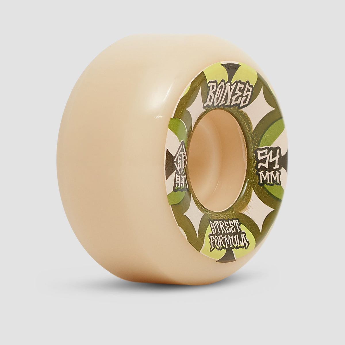 Bones Retros V5 Sidecut 99A STF Skateboard Wheels White 54mm